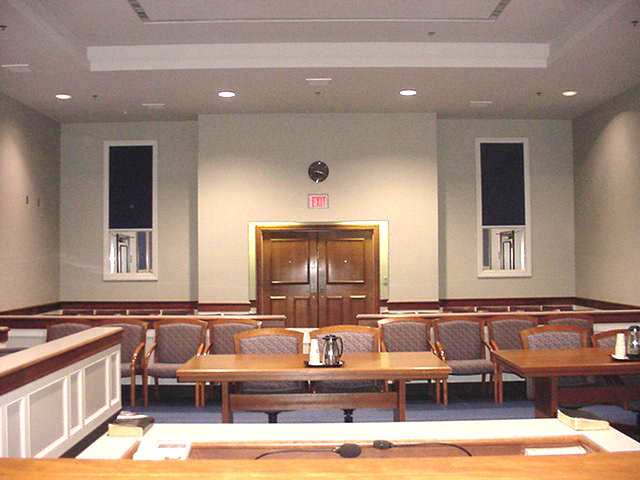 Courtroom 4D- View from Judges Bench