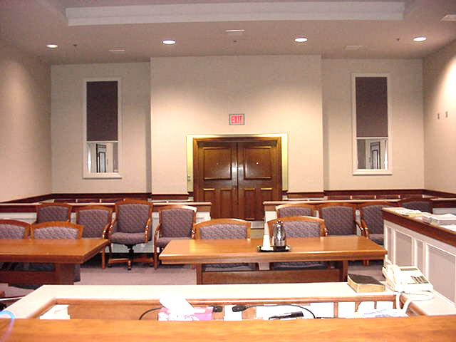 Courtroom 4B- View from Judges Bench