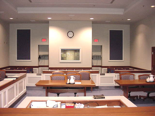 Courtroom 4C- View from Judges Bench