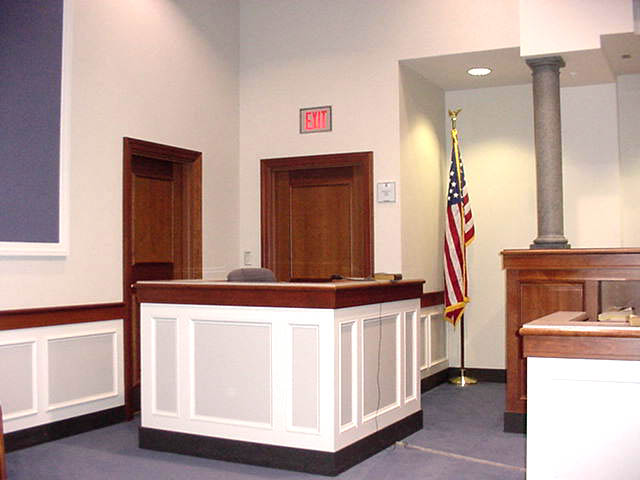Courtroom 4C - View from Prosecutor to Witness