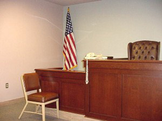 Courtroom 1B - View from Prosecutor to Witness