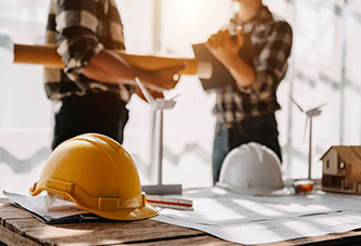 Stock art of construction workers 