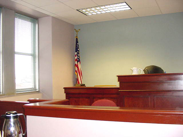 Courtroom 3 - View from Prosecutor to Witness